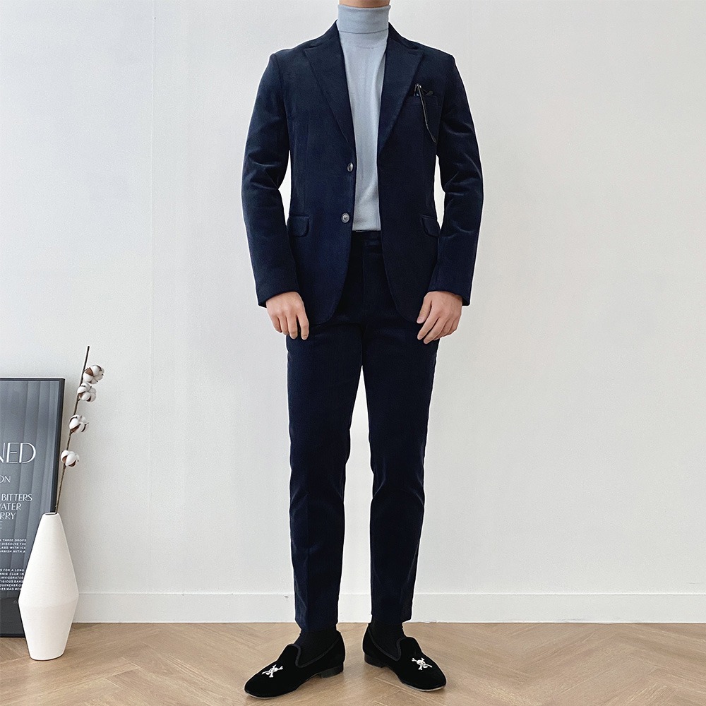 Tailored Corduroy Suit (3color)